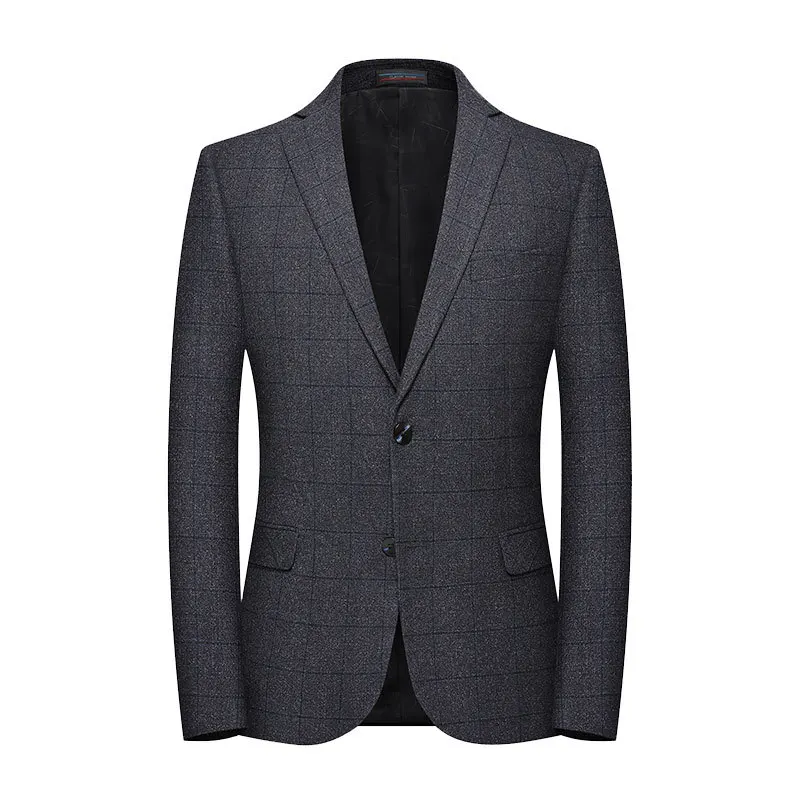 2019 New Men Blue Plaid Blazers Full Sleeve Business Smart Casual Blazer Jacket Fashion Male Suit Slim Fit Coat Spring Autumn 2019 New Men Blue Plaid Blazers Full Sleeve Business Smart Casual Blazer Jacket Fashion Male Suit Slim Fit Coat Spring Autumn