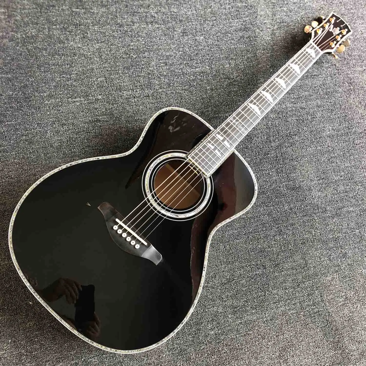 Ebony guitar sale body