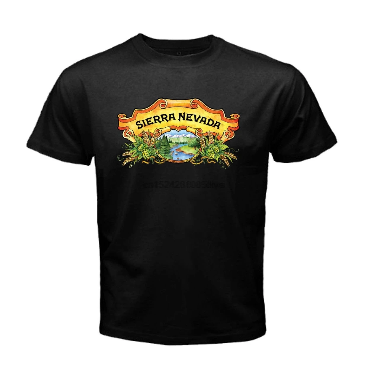 SIERRA NEVADA Ретро логотип пивная Футболка мужская размер S до 3XL хлопок черный |