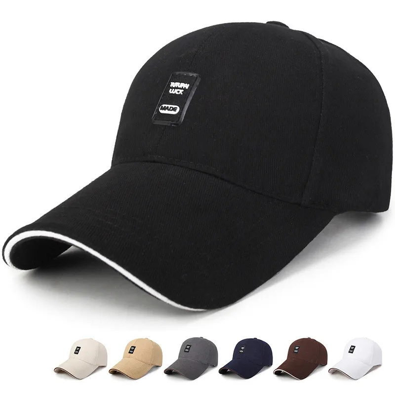 Women Men Hat Curved Sun Visor Light Board Solid Color Baseball Cap