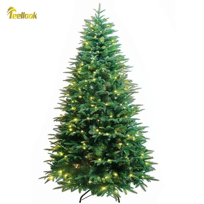 

Teellook 1.2m/3.0m Christmas Tree PE+PVC Material LED Light Christmas Mall Family Hotel Decoration