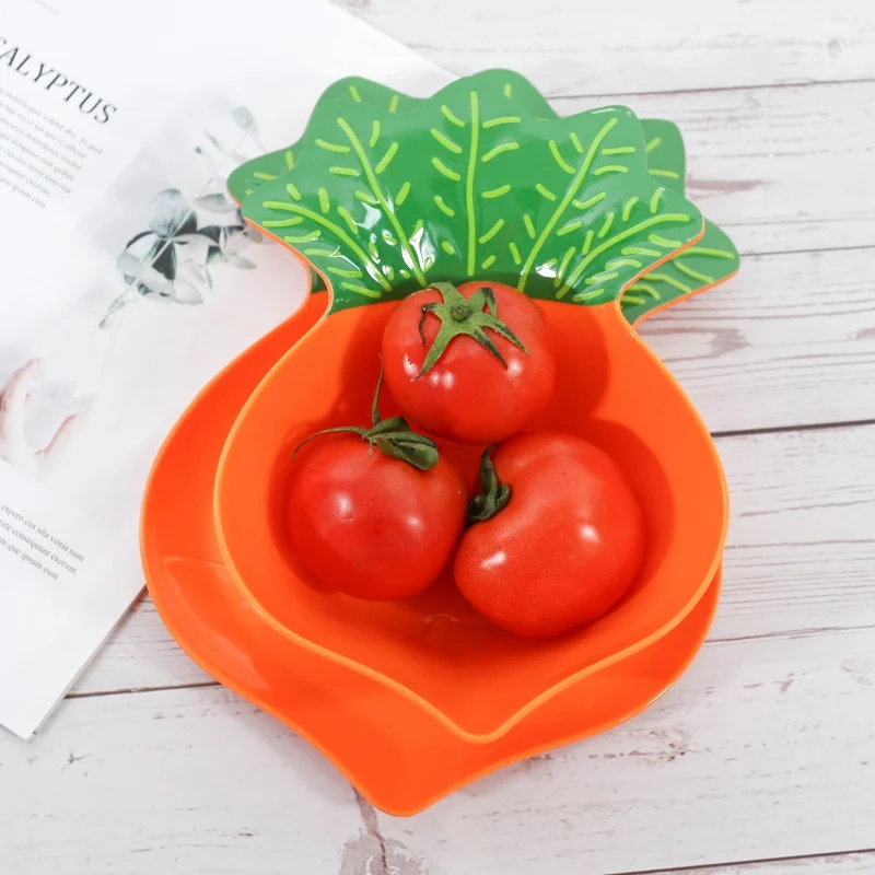 

Cute Fruit Vegetable Shape Salad Bowl Styling Dish Dessert Bowl Snack Plate