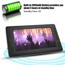 Tv Portatil Tv 9 ''портативный Dvb-T/цифровой Hd 1080P плеер с Wifi антенной пульт дистанционного управления Eu Plug 110-240V телевидение