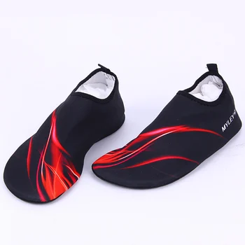

Outdoor Unisex Beach Wading Shoes Swimming On Surf Quick-Drying Shoes flame Striped Water Shoes slip-on Plus size 36 47