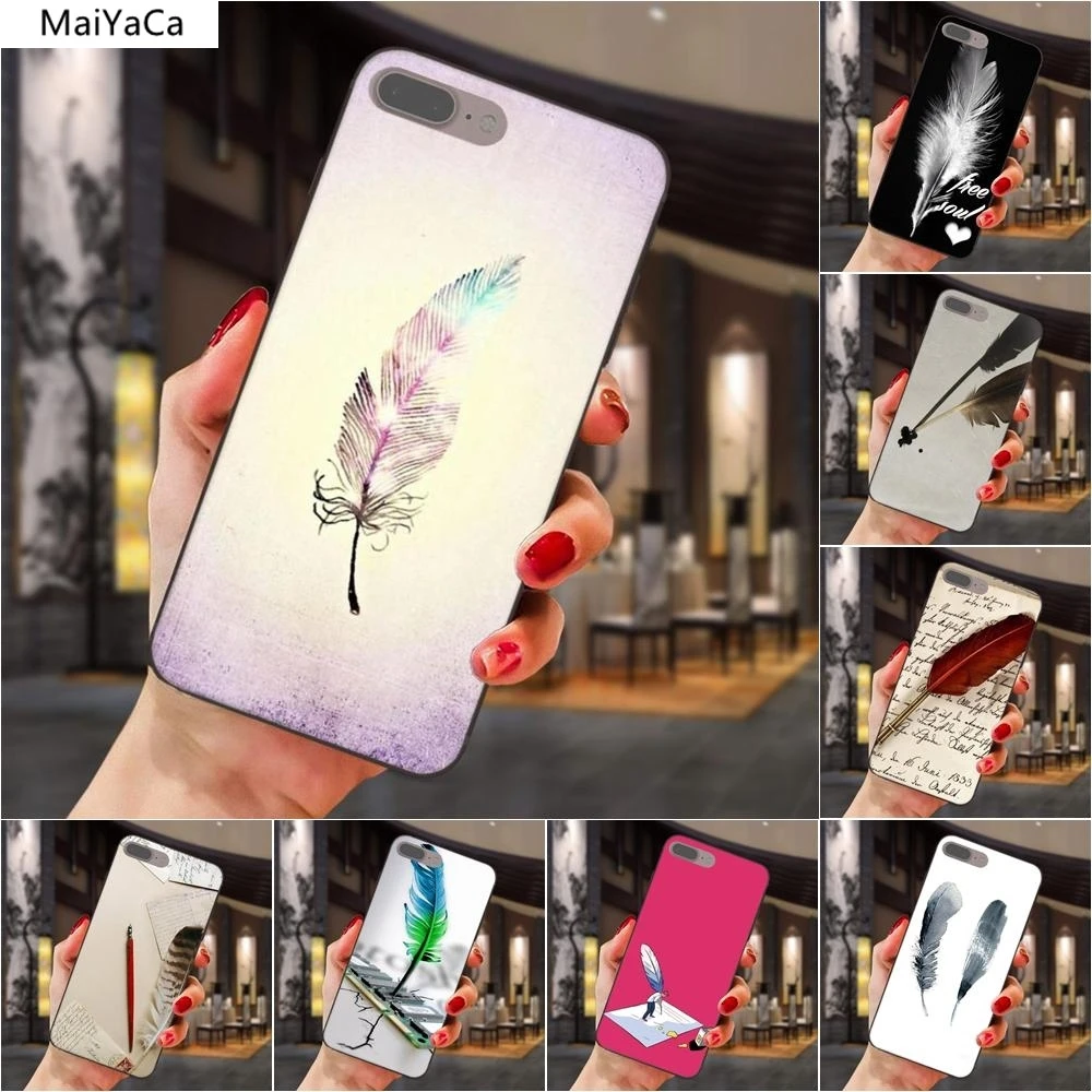 MaiYaCa авторучка DIY чехол для телефона s iPhone 4 SE 5C 5S 6S 7 8 Plus X XS XR 11 Pro Чехол samsung Мягкий