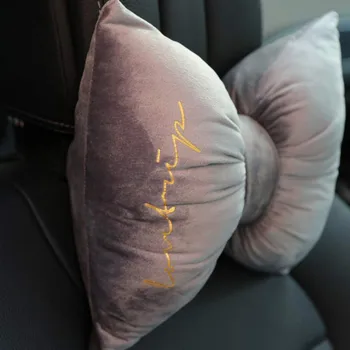 

Bow Shape Car Neck Pillow Comfortable Soft Headrest Cushion Universal Car Seat Neck Support Travel Rest Pillow