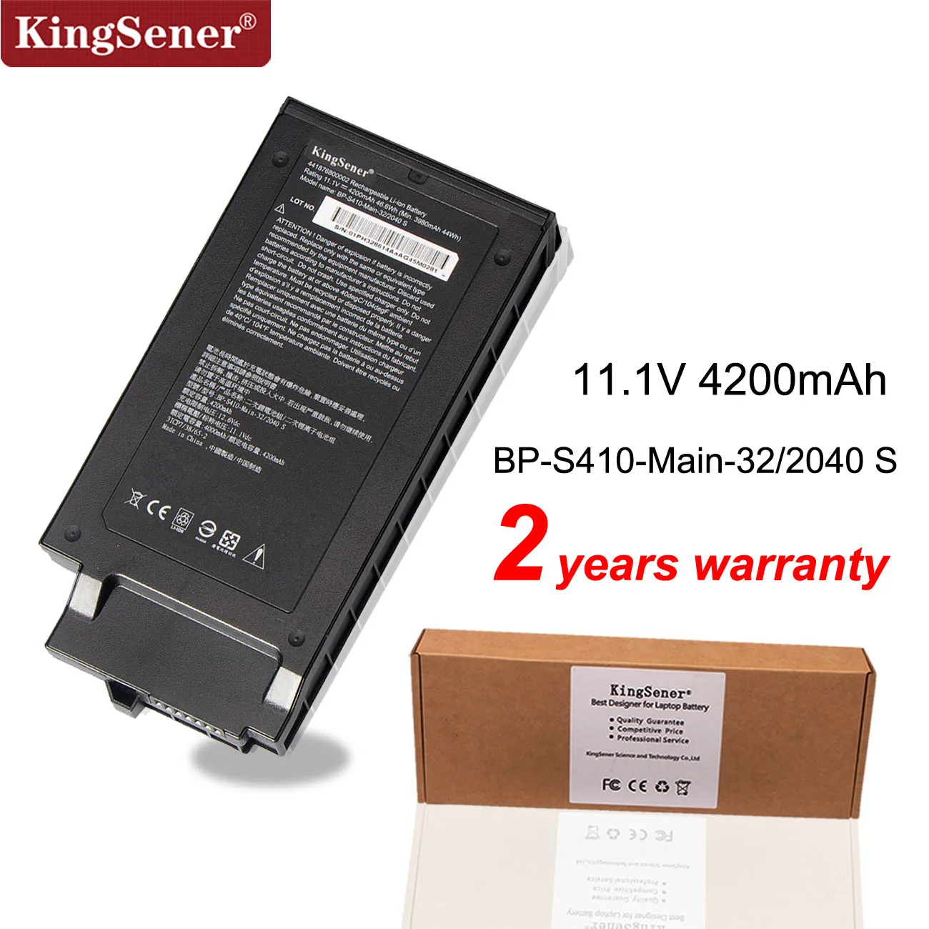 Nuova Batteria Del Computer Portatile Di Kingsener Bp-S410-2Nd-32/2040 S Bp-S410-Main-32/2040 S Per Il Taccuino Semi-Robusto 11.1V 4200Mah Di Getac S4