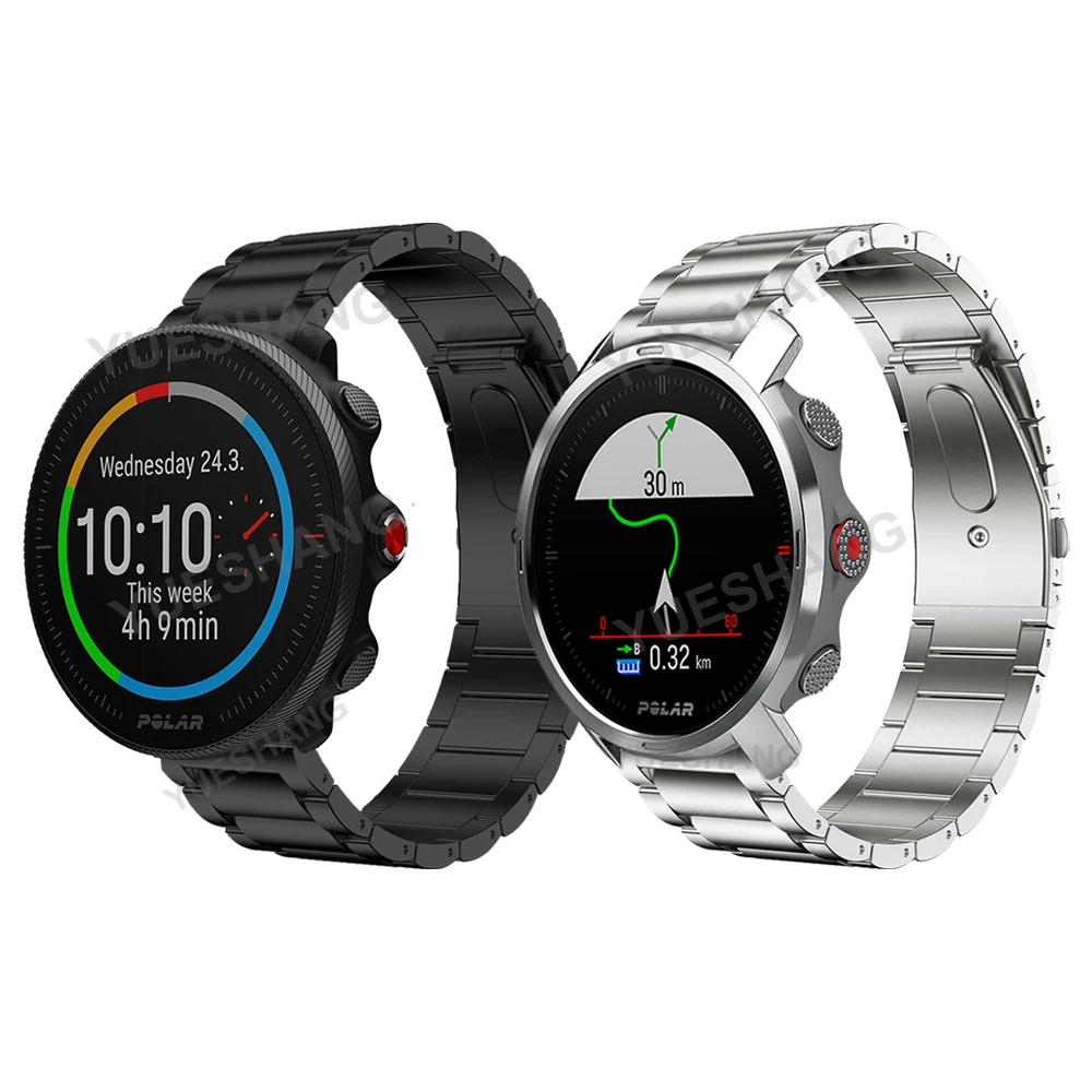 

Strap For POLAR GRIT X / VANTAGE M2 M / POLARGRITX Titanium Band Watchband Metal Stainless Steel Clasp Bracelet Accessories