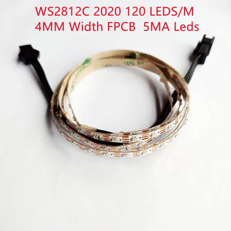 Новинка 1 метр 120 светодиодный s/m WS2812C 2020 прибор приемно-пиксельный ленты гибкие DC5V