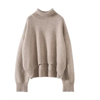 

new arrival autumn winter Women Knitted Turtleneck Sweater Casual Soft polo-neck Jumper Fashion Slim Femme Elasticity Pullovers