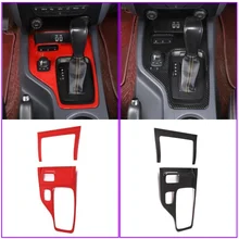 

ABS Carbon Fiber LHD Center Control Gear Panel Frame Trim Car Styling Accessories For Ford Ranger Wildtrak T6 T7 T8 2015-2022