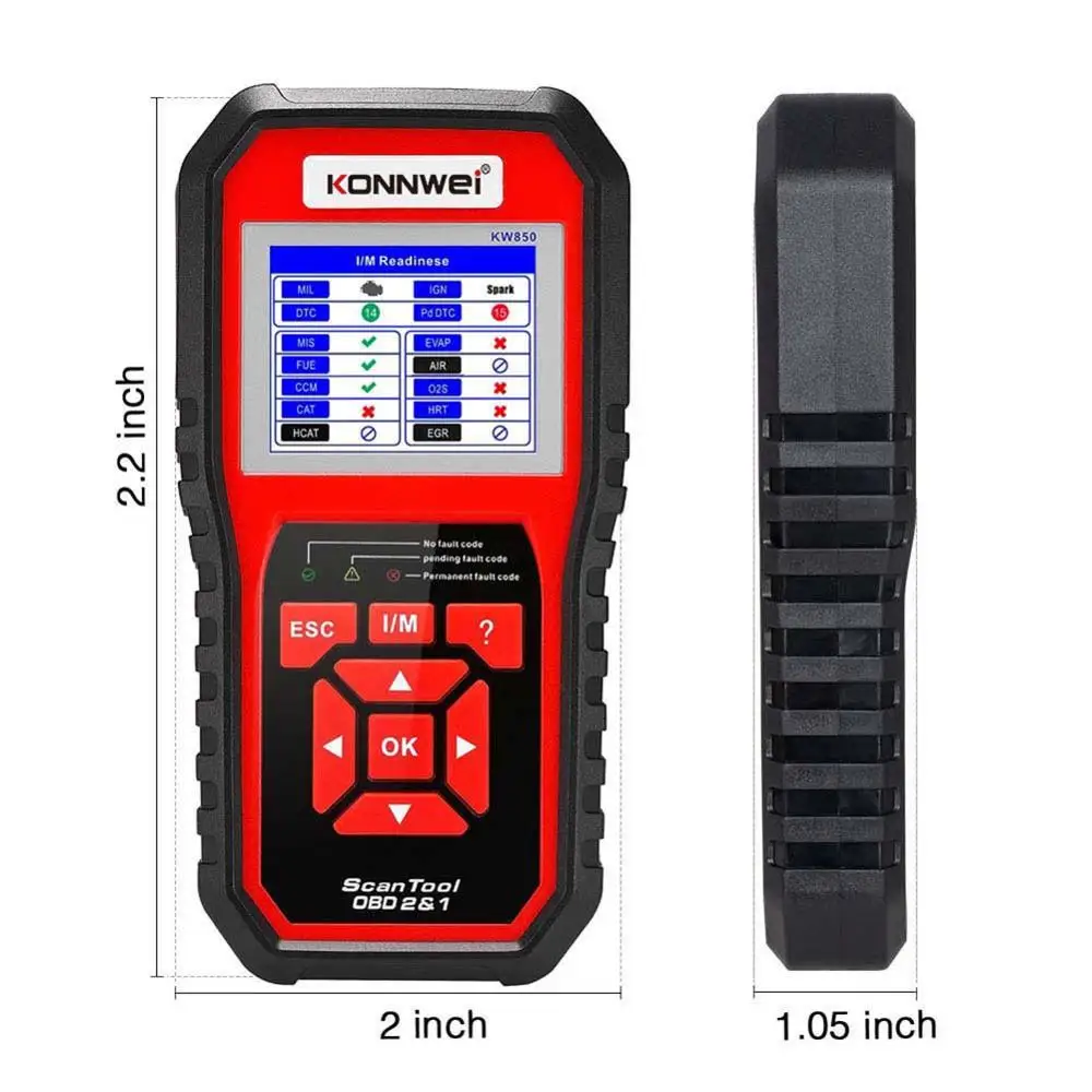 £21.18 Konnwei Kw850 Obd2 Scanner Universal Auto Diagnostic Scanner Full Function