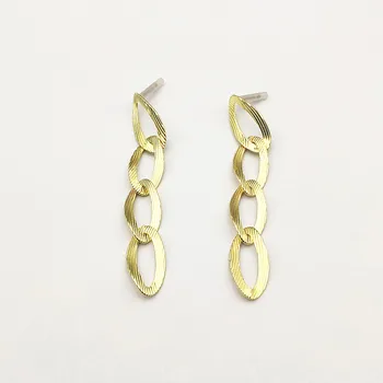 

New arrival! 82x13mm 50pcs Zinc Alloy Chain Ear Stud for Earrings DIY making parts,Jewelry Accessories Findings & Components