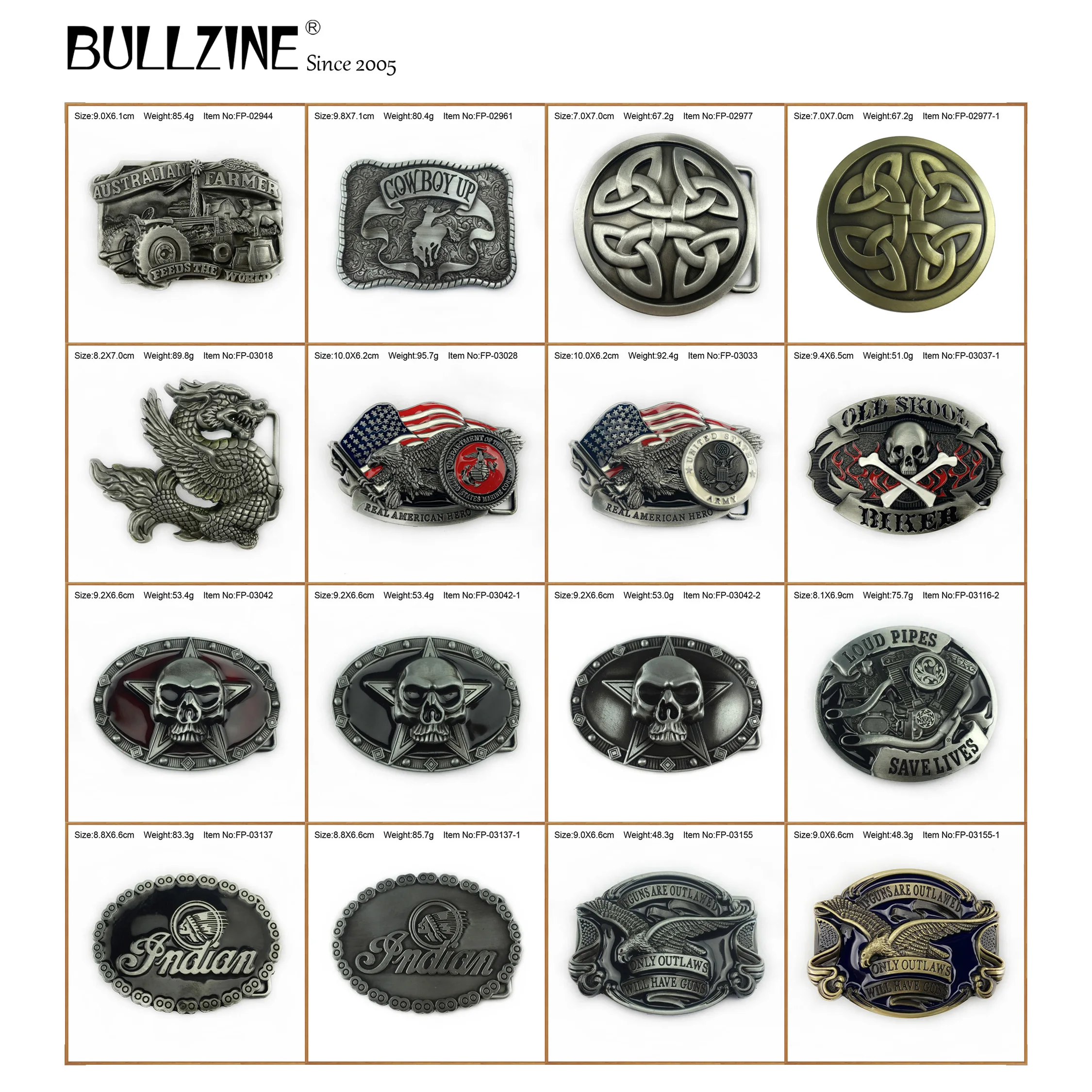 Пряжка для ремня Bullzine из цинкового сплава Австралийский фермер кельтский крест
