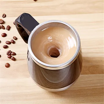 

450ml Mugs Automatic Electric Lazy Self Stirring Mug Coffee Milk Stainless Steel Travel Mixing Cups Novelty Smart Cup Drinkware