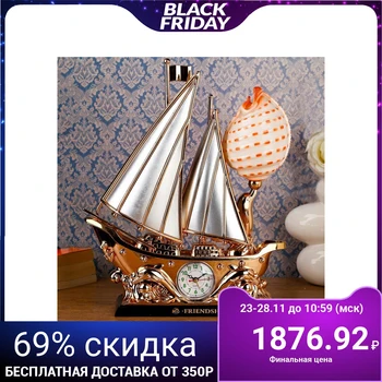 

Clock Alarm Clock "friendship" with lamp, 220V, 40x33 cm 729395