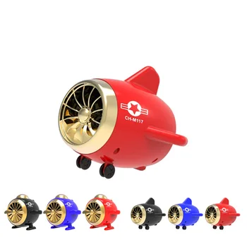 

2020 new cartoon Portable bluetooth speakers M117 airplane model support TWS TF card FM radio USB desktop audio With LED light