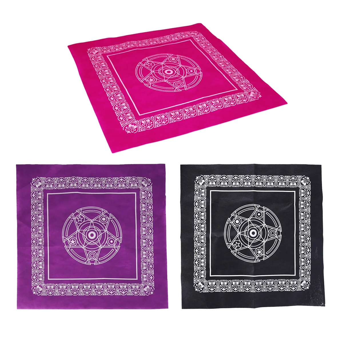 

49x49cm Non-woven Board Game Textiles Tarot Table Cover Playing Cards Pentacle Tarot Game Tablecloth Square Tapestry