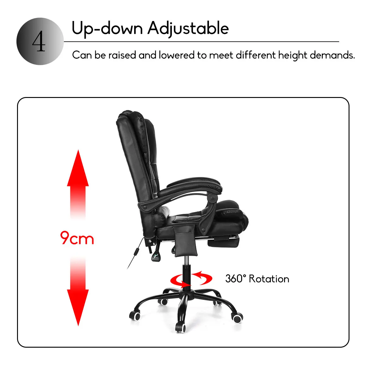 90°~135° Lying Massage Chair Household High Quality Office Gaming Computer Chair Ergonomic Reclinin