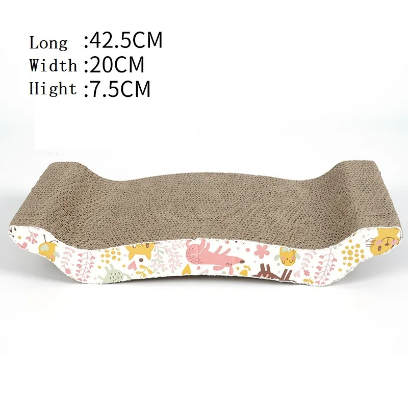 Kitten Cat Scratcher Pet Supplies Cat Toy Cat Scratching Board Pet New Grinder Wear-resistant Scratched Square Cardboard