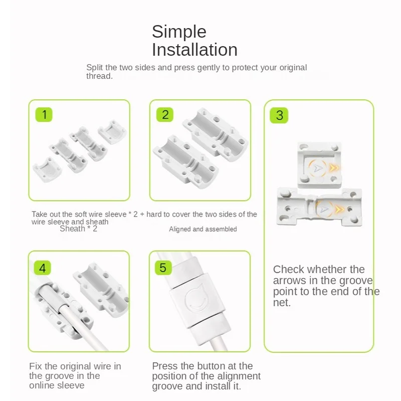6pcs/lot Cable Protector For iPhone Charger Protection Cable USB Cord Saver Bite Home Office Desktop Organiser Wire Accessories