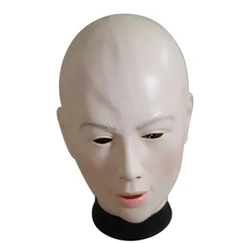 

NewSimulation Bald Beauty Halloween Masquerade Creative Environmental Protection Latex Mask Party Headgear