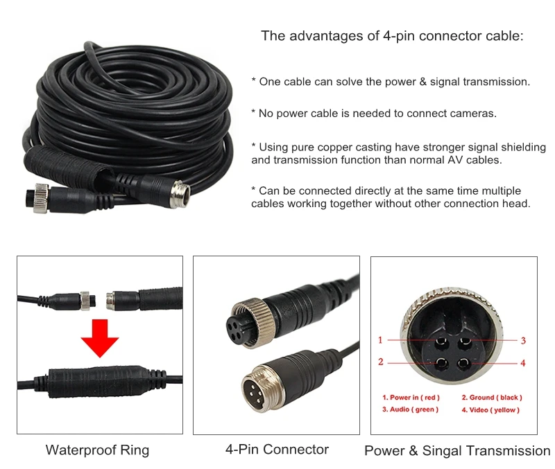 DIYKIT AHD 7 дюймов ips экран автомобиля монитор заднего вида водонепроницаемый ИК 960P AHD камера Поддержка SD карты видео запись