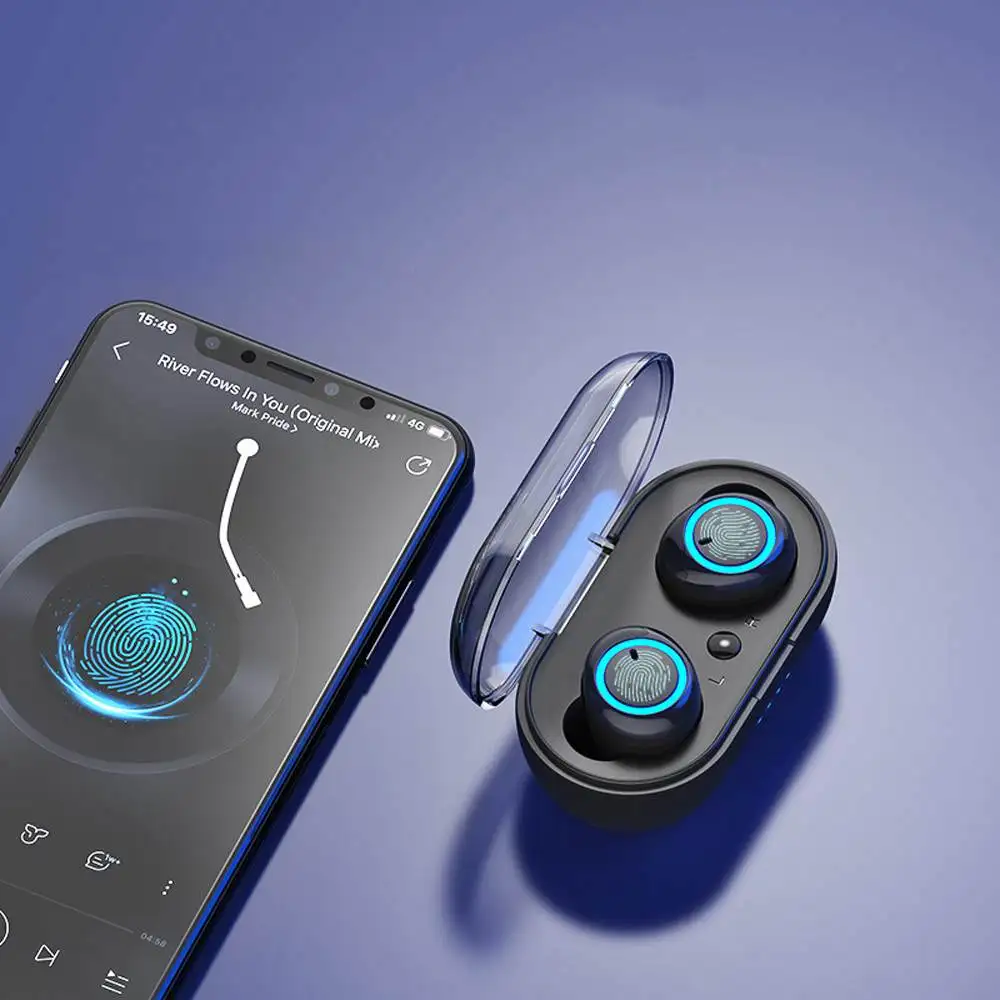 LEORY D10 TWS bluetooth 5,0 наушники стерео Smart Touch бинауральные звонки беспроводные Hifi наушники с зарядным устройством