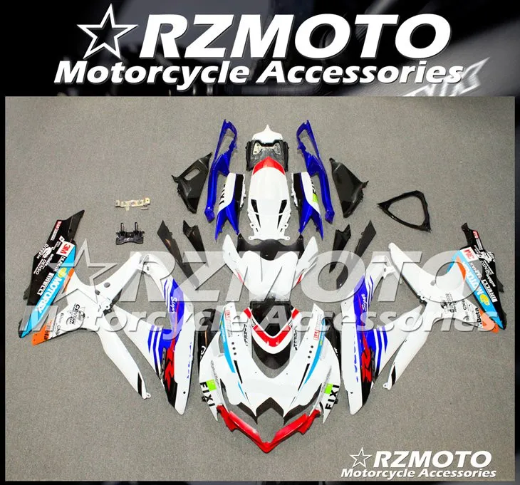 ABS мотоцикл обтекатель комплект для SUZUKI GSXR600 750 K8 2008-2010 год кузов литья под давлением Магазин № 1138