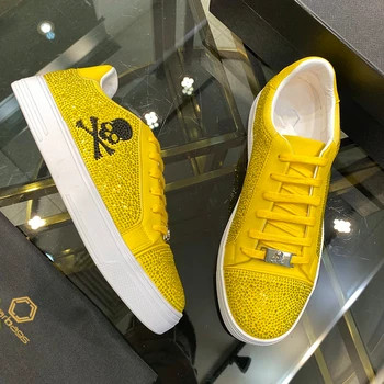 

Starbags Italian skull men's shoes high end brand camouflage upper frosted calfskin inner sheepskin comfort counter 2020 latest