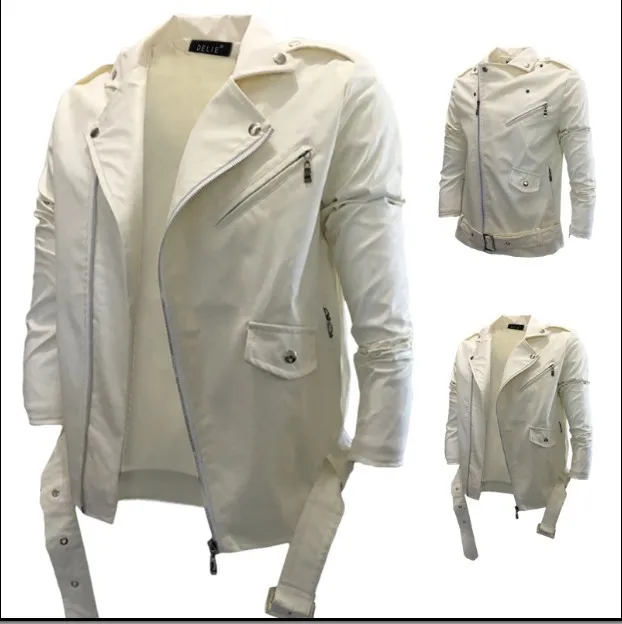 

2020 Autumn Clothing New Style Men Locomotive Pu Leather Coat Fashion Korean-style Men Slim Fit Leather Coat Xp09