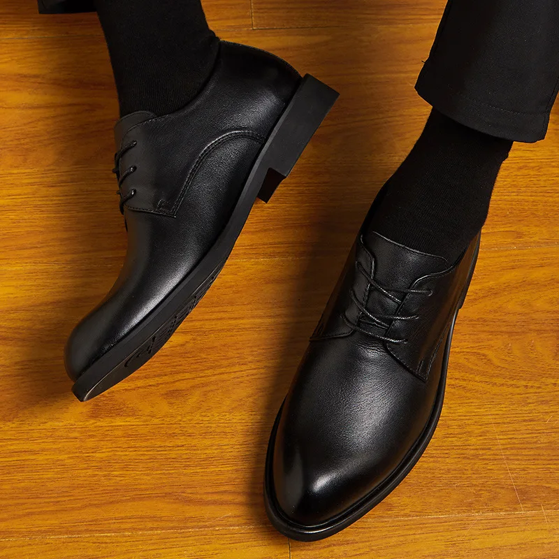 Merkmak/Мужская обувь из натуральной кожи; Модные Туфли-оксфорды на шнуровке; Новинка года; Осенняя модельная обувь; деловая официальная обувь; большие размеры