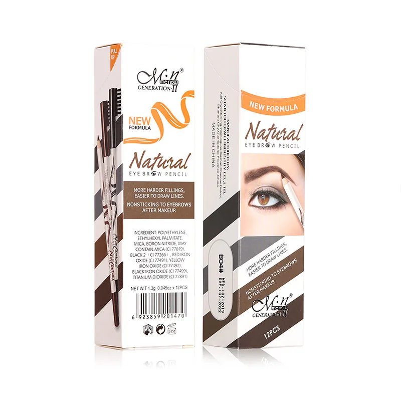 

MENOW Eyebrow Pen Waterproof Fork Tip Eyebrow Tattoo Pencil Long Lasting Professional Fine Sketch Liquid Eye Brow Pencil