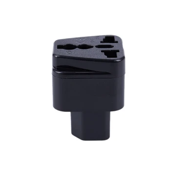 

New IEC 320 C14 to universal Female Power Adapter AC Power Plug Connector, Black
