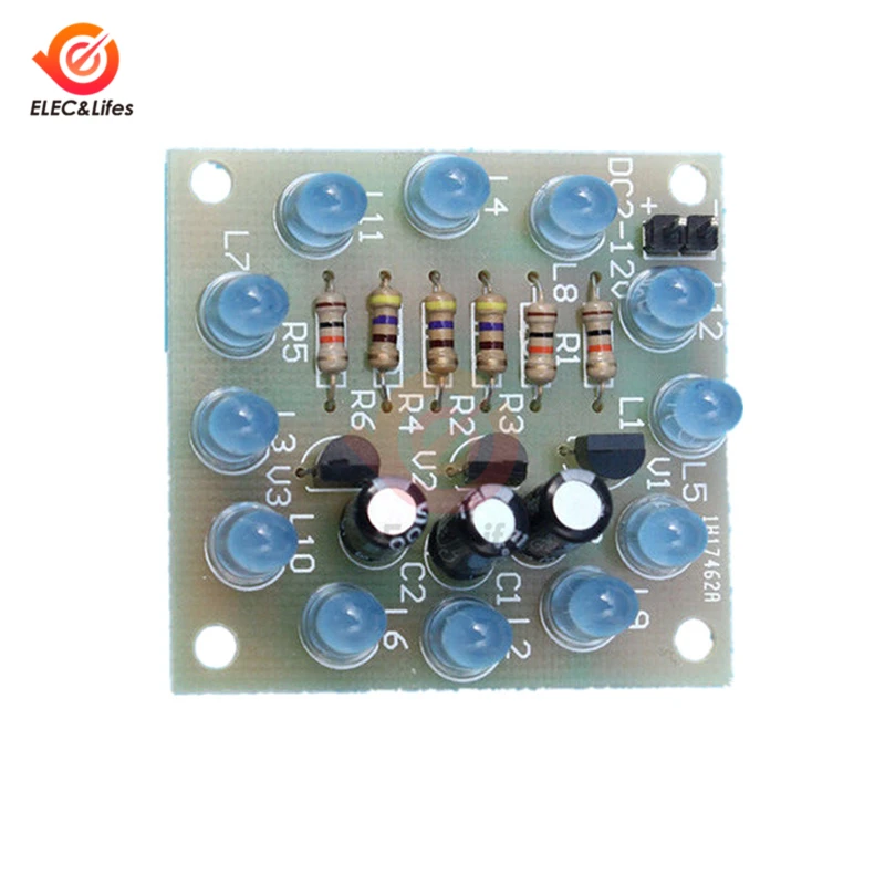 

Circular Lamp Suite 12PCS LED Blue Perfect Electronic Flash LED indicator Diy Kit for Arduino Electronic PCB Board Module
