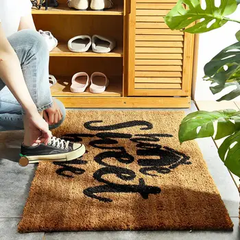 

Indoor Super Absorbs Doormat Latex Backing Non Slip Door Mat For Small Front Door Inside Floor Dirt Trapper Cotton Entrance Rug