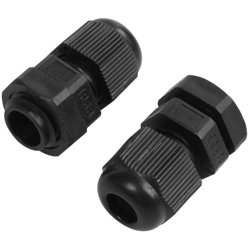 PG7 Nylon Waterproof Strain Relief Cord Grip Cable Gland 3.5-6 mm 50pcs cable gland strain relief bushing