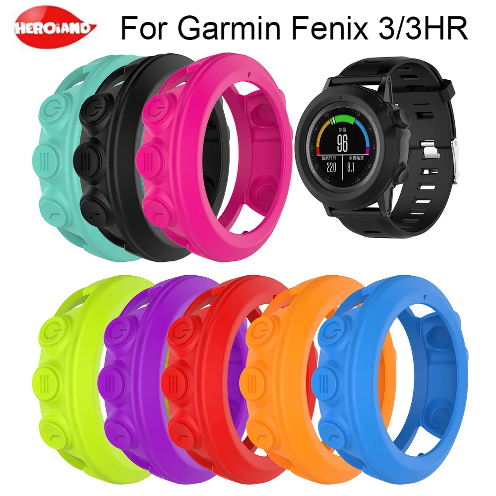 Сменный силиконовый защитный чехол для смарт часов Garmin Fenix 3/3HR спортивный