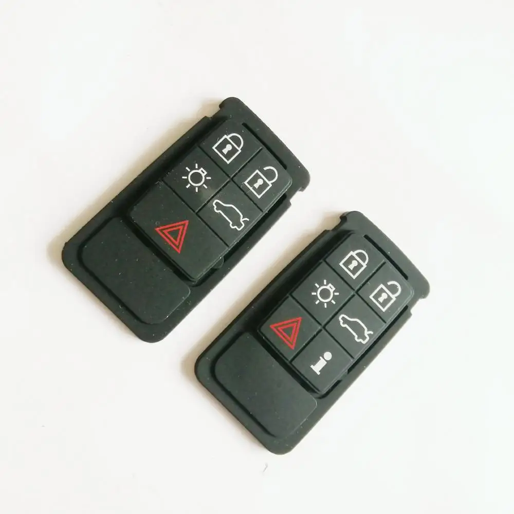 

20PCS Remote Key Rubber Pad Replacement FOB Fit for Volvo S60 S80 XC70 XC90 Black Rubber Mat Remote Key FOB Silicone Case