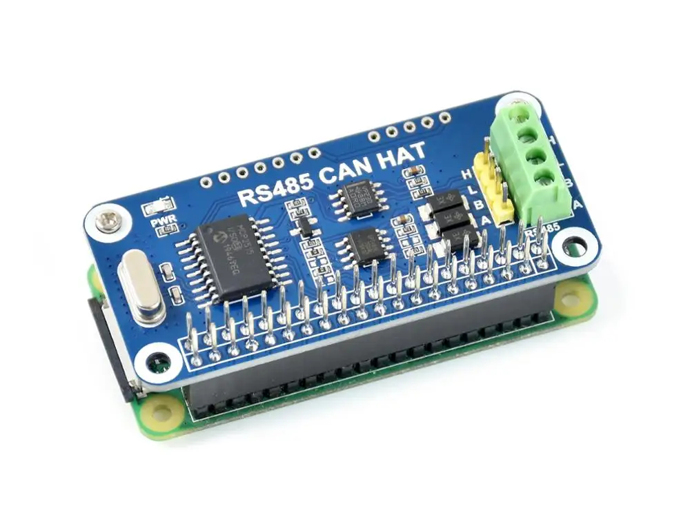 Плата Waveshare RS485 CAN для Raspberry Pi Zero/Zero W/Zero WH/2B/3B/3B + встроенный контроллер CAN: MCP2515 485