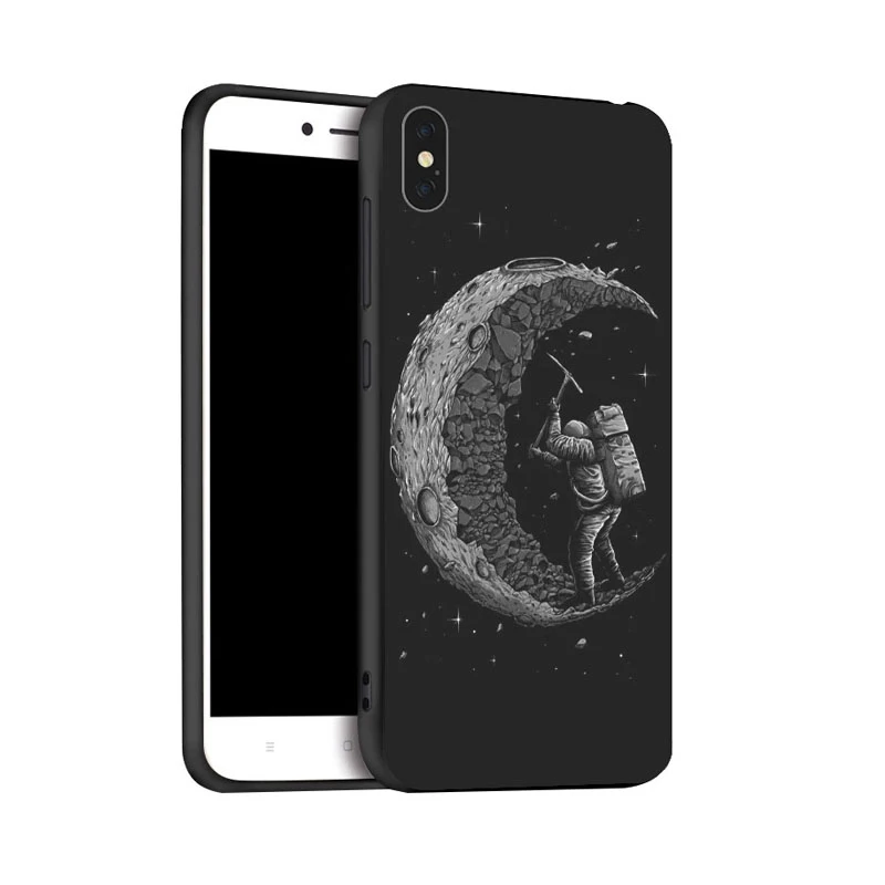 Hitam Telepon untuk Xiaomi Mi Redmi 6 PRO A2 Lite Note 7 K20 9T 7A 8 8T K30 Ponsel Housing Bag Cover Shell