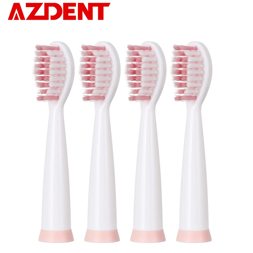 

4pcs/set Replacement Heads for AZDENT AZ-X Sonic Electric Toothbrush 6 Modes Tooth Teeth Brush Waterproof for Adults Tooth White