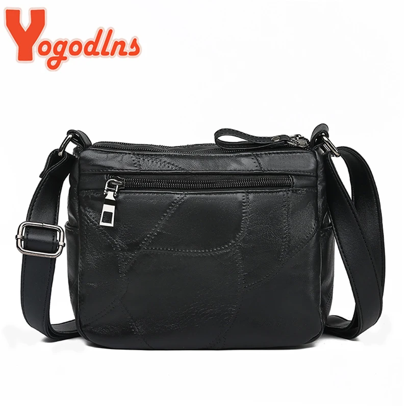 Yogodlns Женская винтажная сумка, модная сумка-мессенджер из искусственной кожи, сумка на плечо, Повседневная сумка, женские сумки через плечо