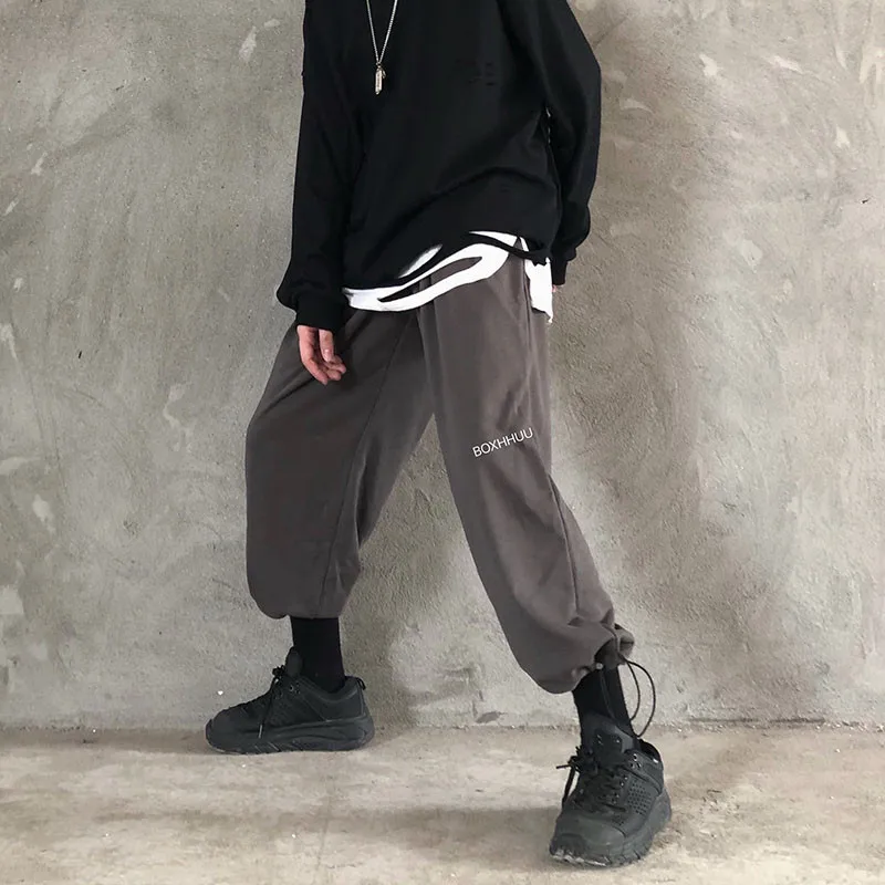 Lychee, Harajuku, женские штаны с буквенным принтом, эластичная резинка на талии, свободные женские повседневные штаны для бега, весенне-осенние женские штаны