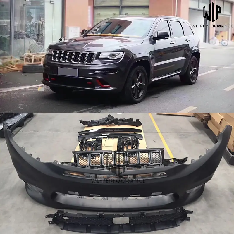 SRT8 стиль высокое качество PP неокрашенный передний и задний бампер боковая юбка