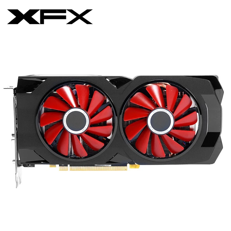 60% OFF  XFX RX 570 8GB Graphics Cards GPU AMD Radeon RX570 8GB Video Screen Cards PUBG Desktop PC Computer 
