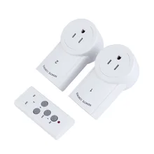 2 шт розетки с дистанционным управлением беспроводной переключатель США вилка Сетевая розетка дома США оптом