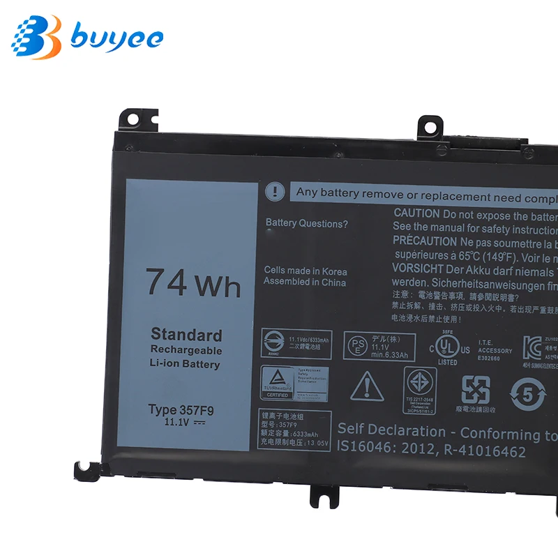 Оригинальный аккумулятор 357F9 0GFJ6 71JF4 для ноутбука Dell Inspiron 15 7559 7557 дюйма 7000 Вт/ч 11 4