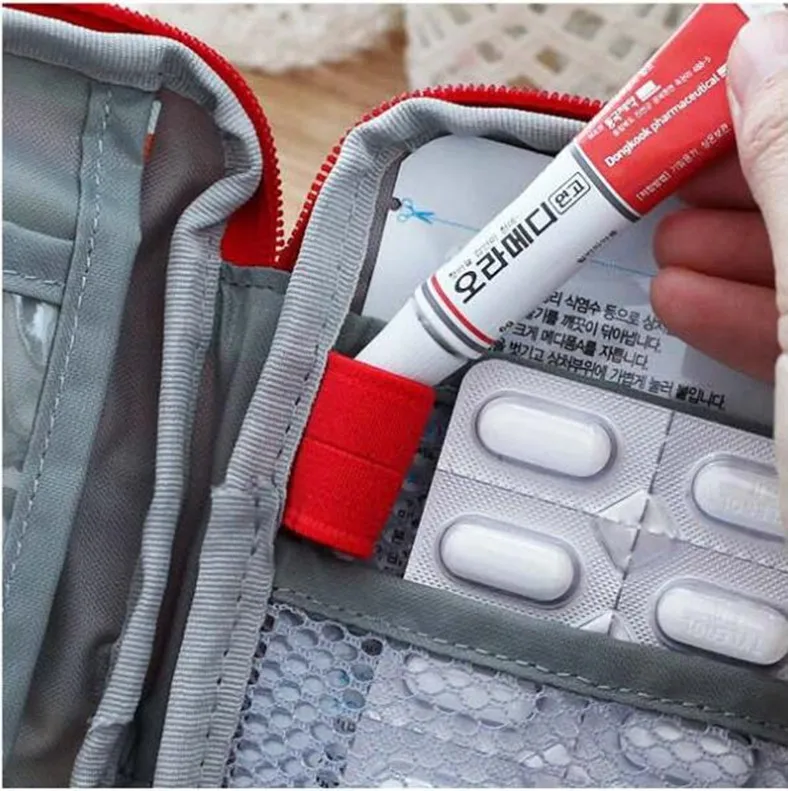 Пустой мешок первой помощи аварийный чехол дорожная медицина контейнер для таблеток сумки открытый несессер для выживания портативный