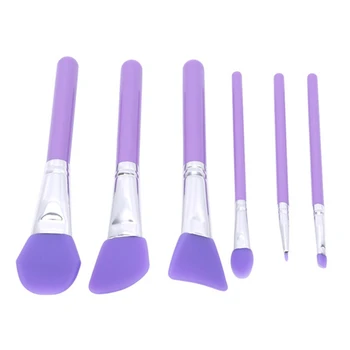 

6PCS/Set Brush Makeup Plastic Facial Mask Professional Foundation Corrector Cream Eyeshadow Brush Cosmetic Makeup Tool